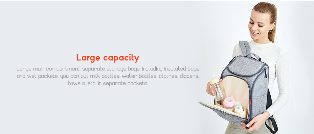 Insular 10036 Simple Rhombus Embroidered Shoulder Waterproof Mummy Bag Backpack Insular 10036 Simple Rhombus Embroidered Shoulder Waterproof Mummy Bag Backpack
