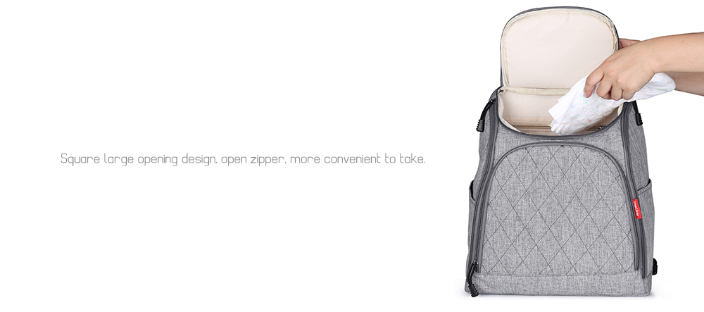 Insular 10036 Simple Rhombus Embroidered Shoulder Waterproof Mummy Bag Backpack Insular 10036 Simple Rhombus Embroidered Shoulder Waterproof Mummy Bag Backpack