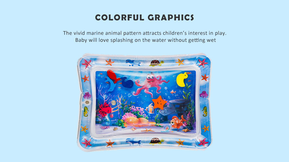 Children's Puzzle Marine Animal Inflatable Crawling Water Cushion