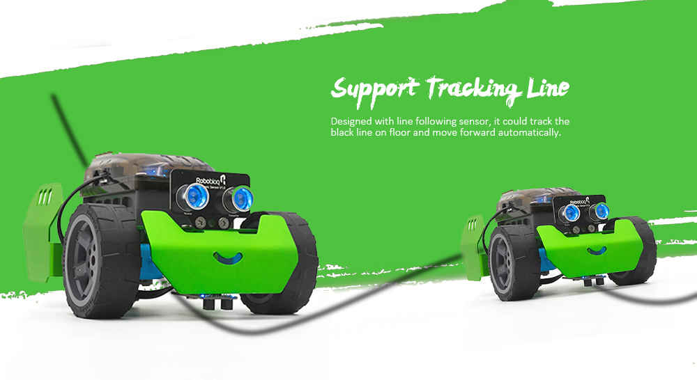 ROBOBLOQ Q - Scout DIY Smart RC Robot Car Kit Programmable Tracking APP Control ROBOBLOQ Q - Scout DIY Smart RC Robot Car Kit Programmable Tracking APP Control
