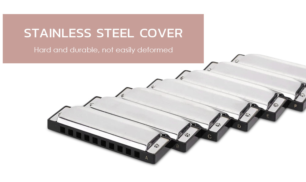 Swan SW1020 - 7T 10 Holes Harp Blues Harmonica 7pcs Swan SW1020 - 7T 10 Holes Harp Blues Harmonica 7pcs