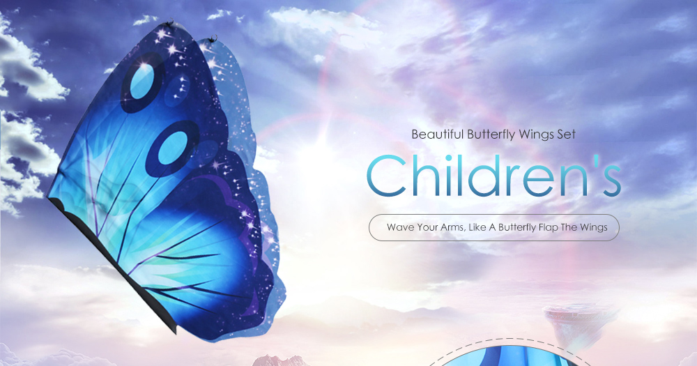 Children's Butterfly Wings Summer Outdoor Games Classic Toy Set Children's Butterfly Wings Summer Outdoor Games Classic Toy Set