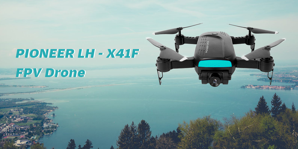 PIONEER LH - X41F Optical Flow Dual Lens WiFi Quadcopter Folding Positioning Drone