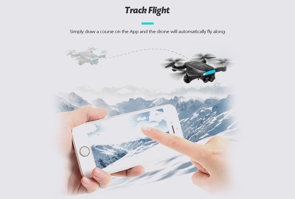 PIONEER LH - X41F Optical Flow Dual Lens WiFi Quadcopter Folding Positioning Drone