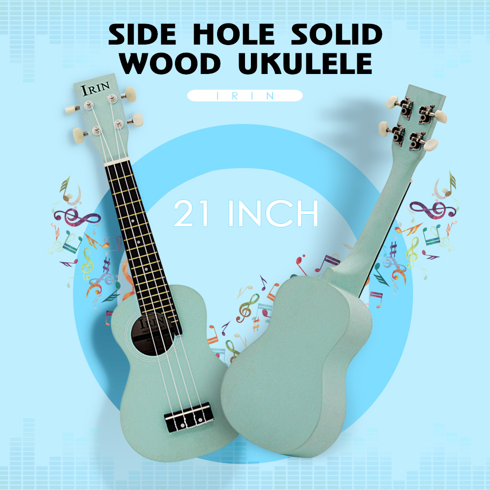 IRIN 21 inch Side Hole Solid Wood Ukulele