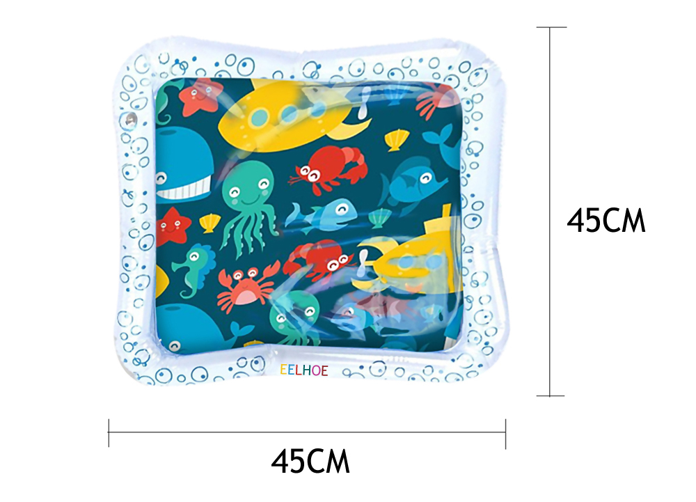 Square Marine Animal Children Outdoor Inflatable Water Mat
