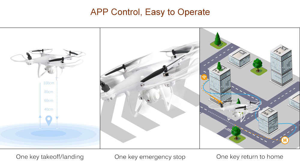 LEAD HONOR LH - X25SWF WiFi FPV RC Drone 2.4G Control Altitude Hold One Key Control Headless Adjustable Speed Flip - RTF LEAD HONOR LH - X25SWF WiFi FPV RC Drone 2.4G Control Altitude Hold One Key Control Headless Adjustable Speed Flip - RTF