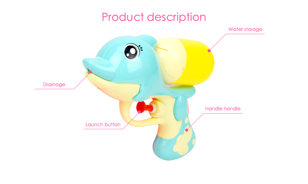 Children Cartoon Mini Dolphin Spray Water Toy for Beach