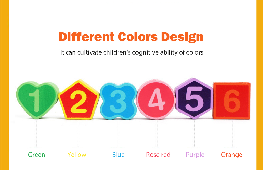 Wooden Lacing Beads Animal Clock Educational Toy for Children Wooden Lacing Beads Animal Clock Educational Toy for Children