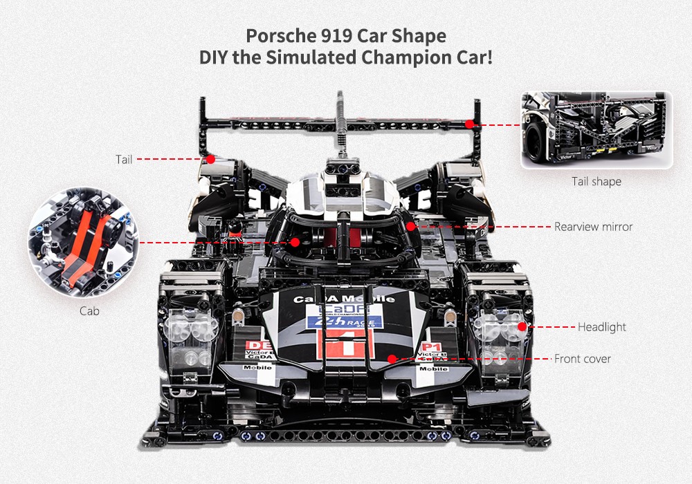 CaDA Stylish Racing Model Assembling Educational Toys CaDA Stylish Racing Model Assembling Educational Toys