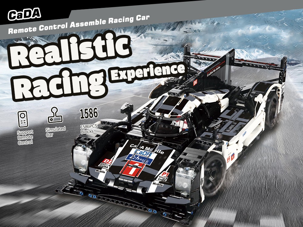 CaDA Stylish Racing Model Assembling Educational Toys