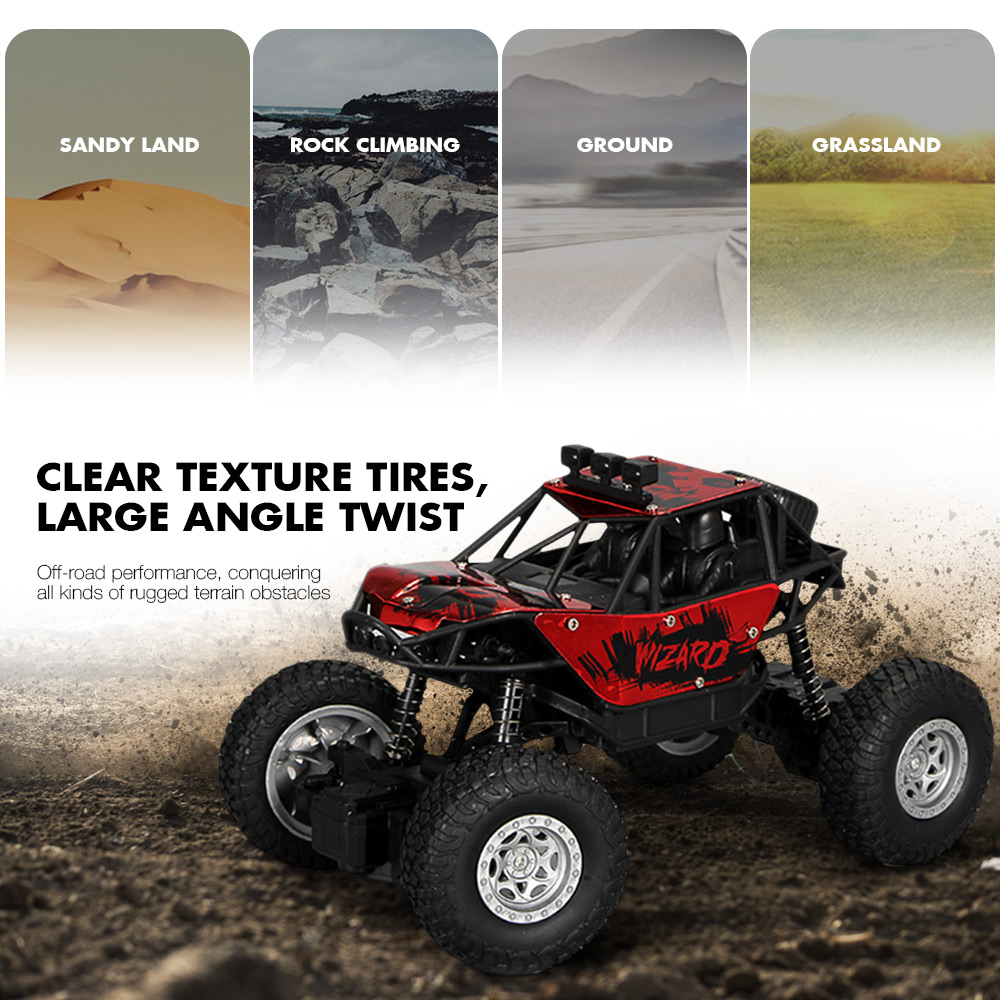 2030 2.4G Wireless Remote Control 1 / 18 Alloy High Speed Climbing Off-road Vehicle Toy