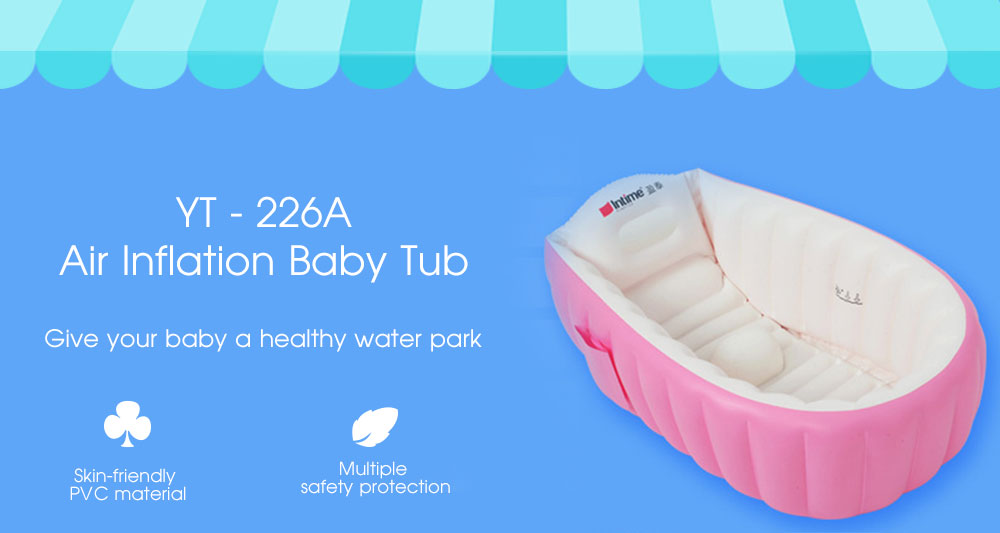 Intime YT - 226A Air Inflation Baby Tub Skin-friendly Swimming Pool Intime YT - 226A Air Inflation Baby Tub Skin-friendly Swimming Pool