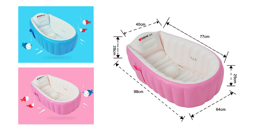 Intime YT - 226A Air Inflation Baby Tub Skin-friendly Swimming Pool Intime YT - 226A Air Inflation Baby Tub Skin-friendly Swimming Pool