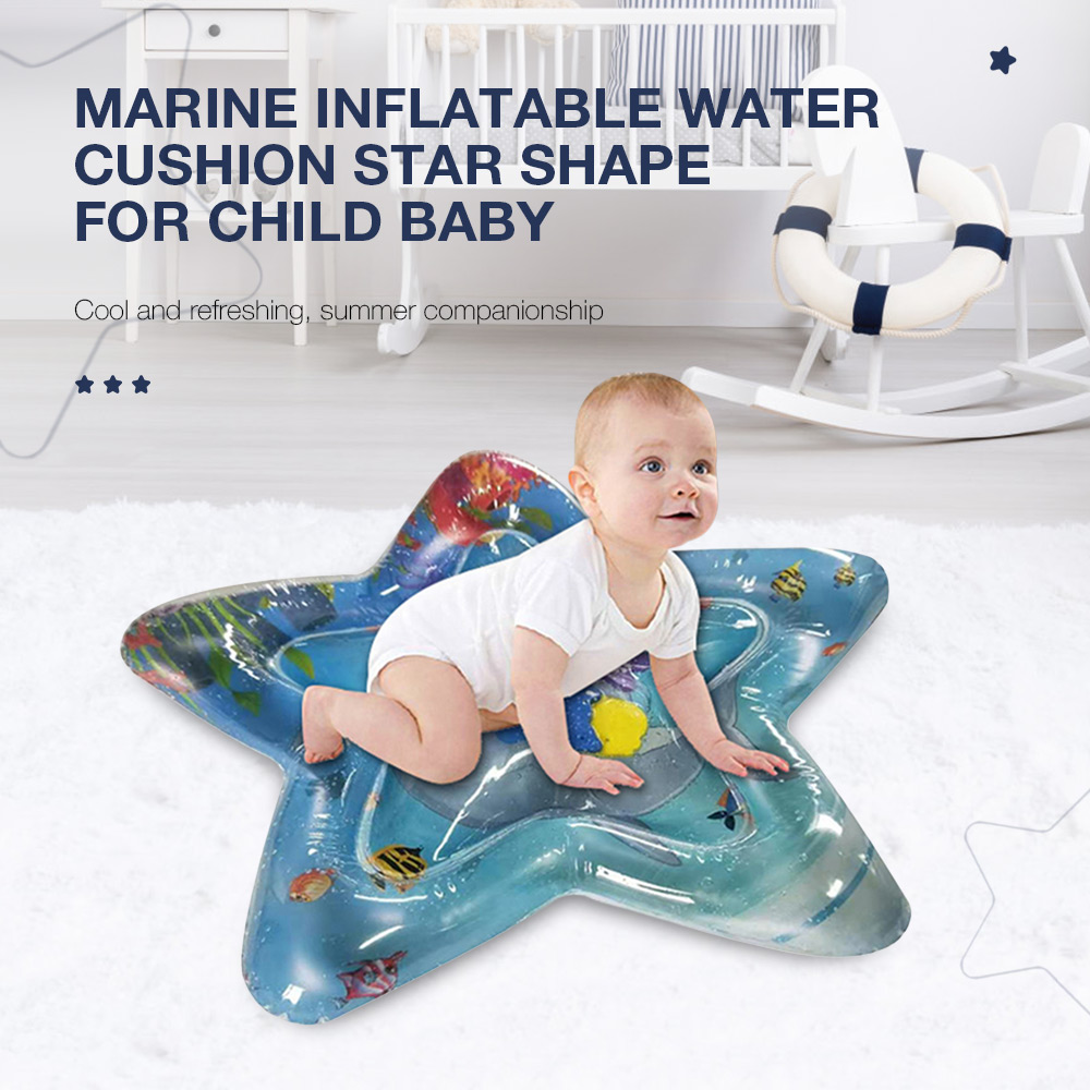 Child Baby Star Marine Inflatable Crawling Water Cushion