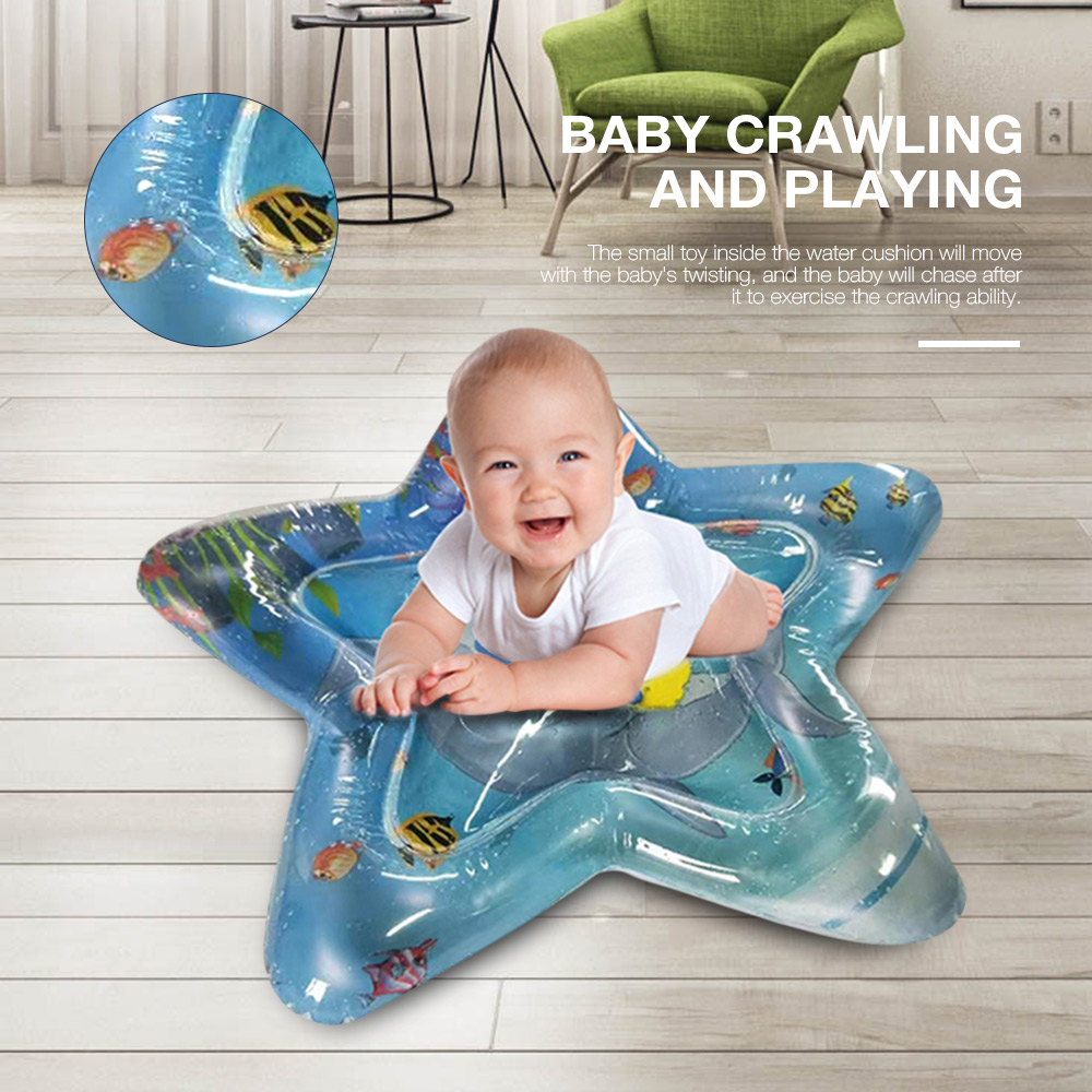 Child Baby Star Marine Inflatable Crawling Water Cushion