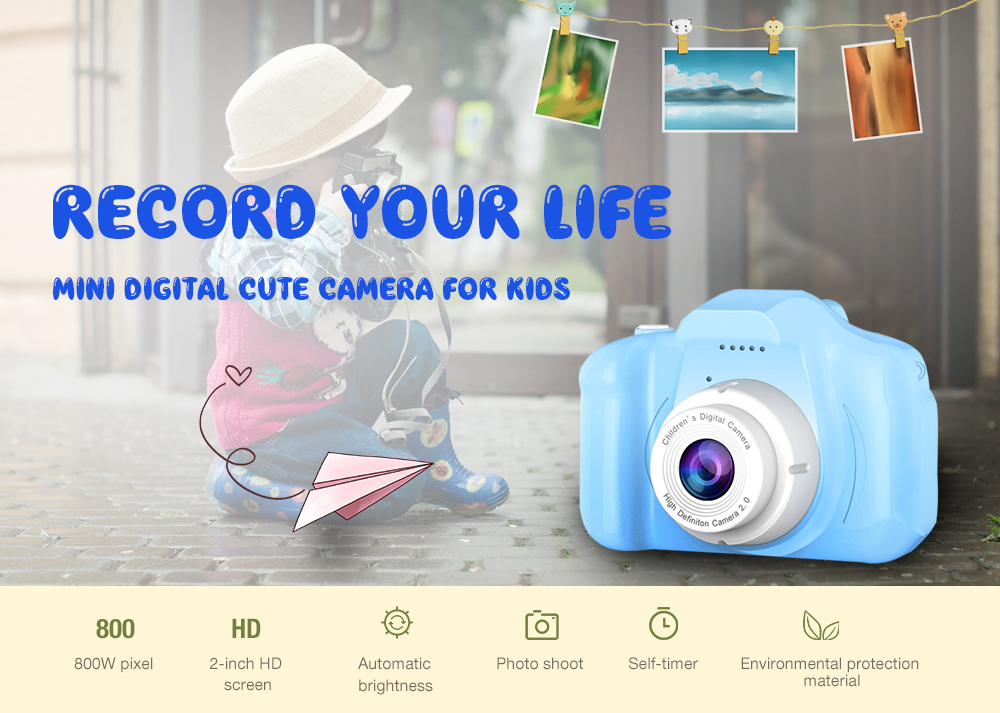 Mini Digital Cute Camera for Kids High Definition