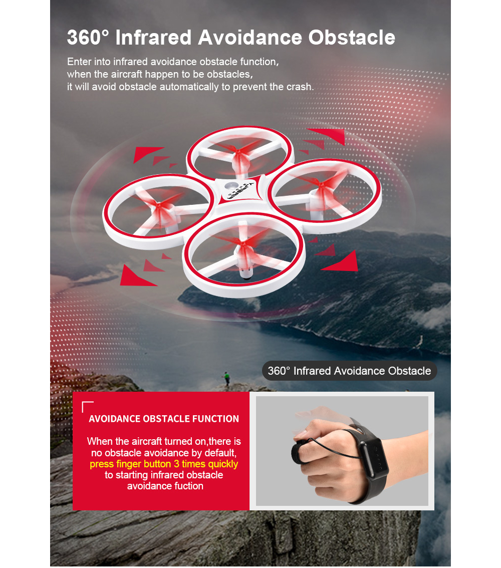 D10H 2.4G Remote Control Watch Induction Quadcopter D10H 2.4G Remote Control Watch Induction Quadcopter
