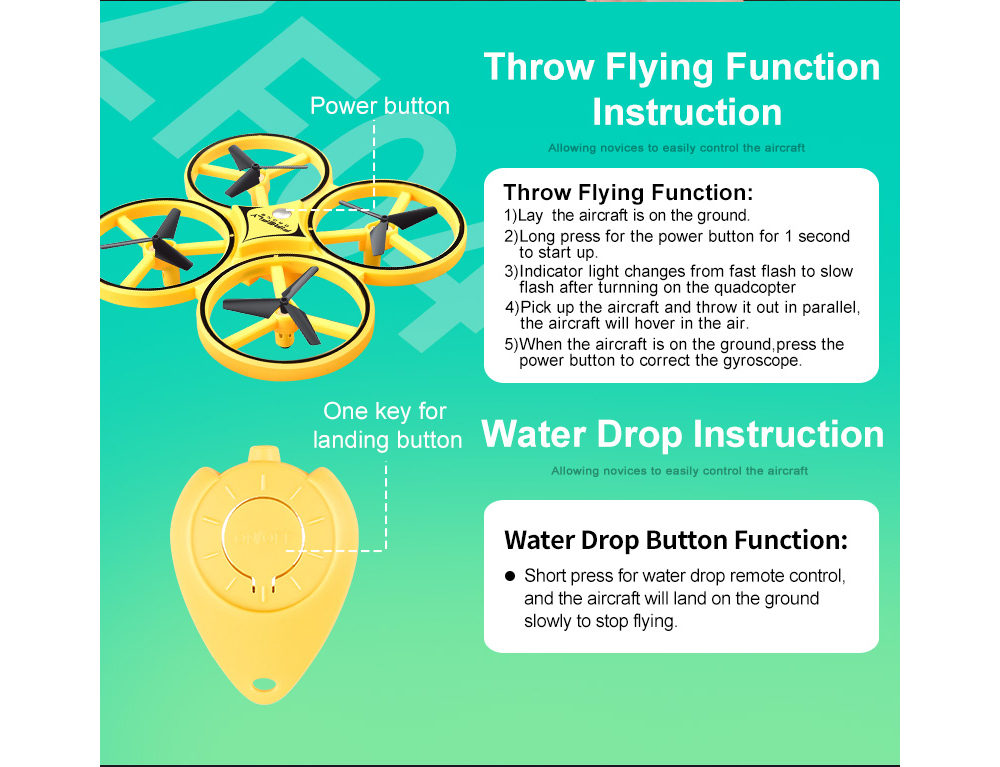 D10H 2.4G Remote Control Watch Induction Quadcopter D10H 2.4G Remote Control Watch Induction Quadcopter