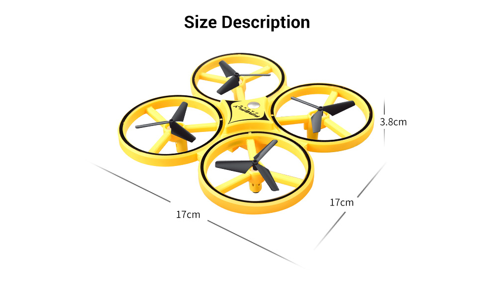 D10H 2.4G Remote Control Watch Induction Quadcopter