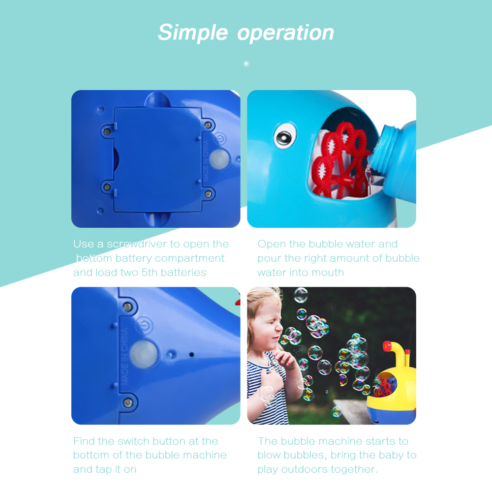 Automatic Light Music Children Electric Bubble Machine Toy Automatic Light Music Children Electric Bubble Machine Toy