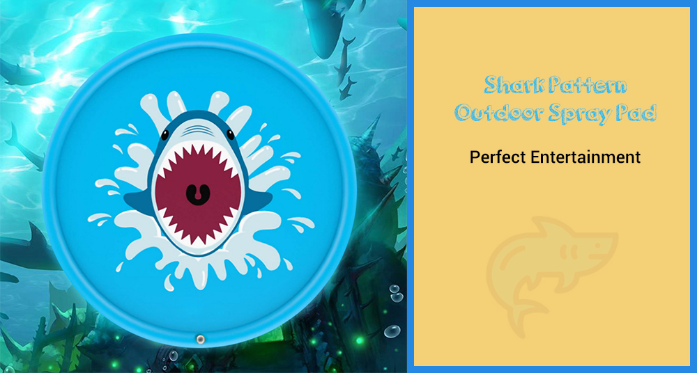 Outdoor Shark Spray Pad Outdoor Shark Spray Pad
