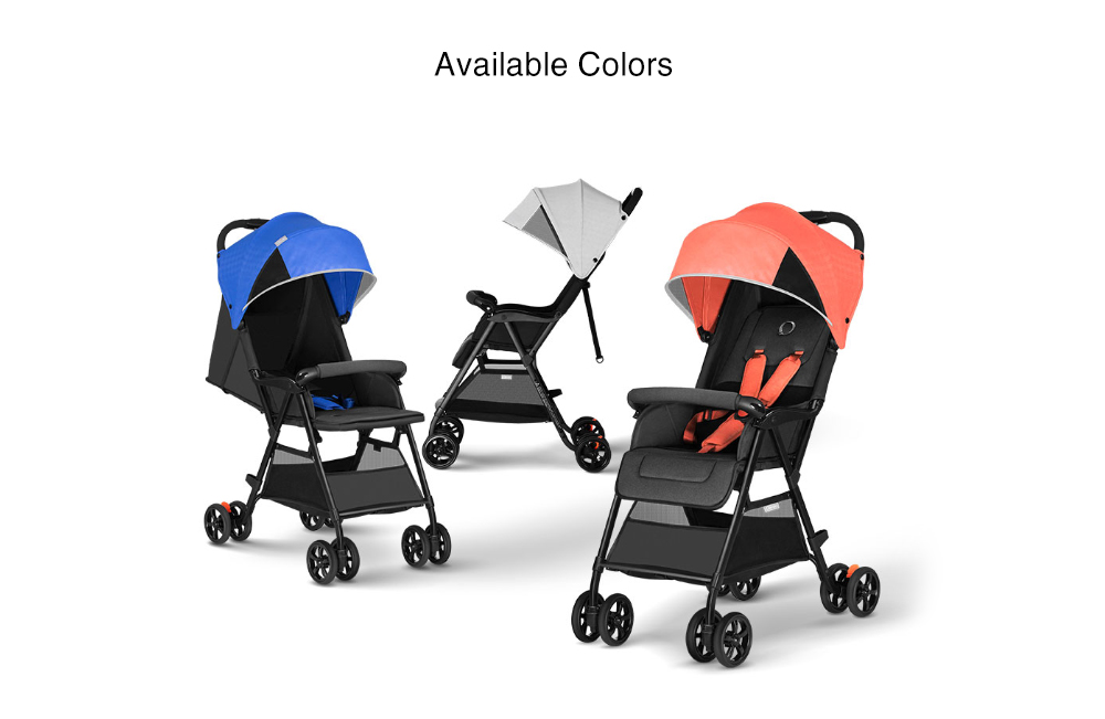 xiaomi light baby folding stroller red