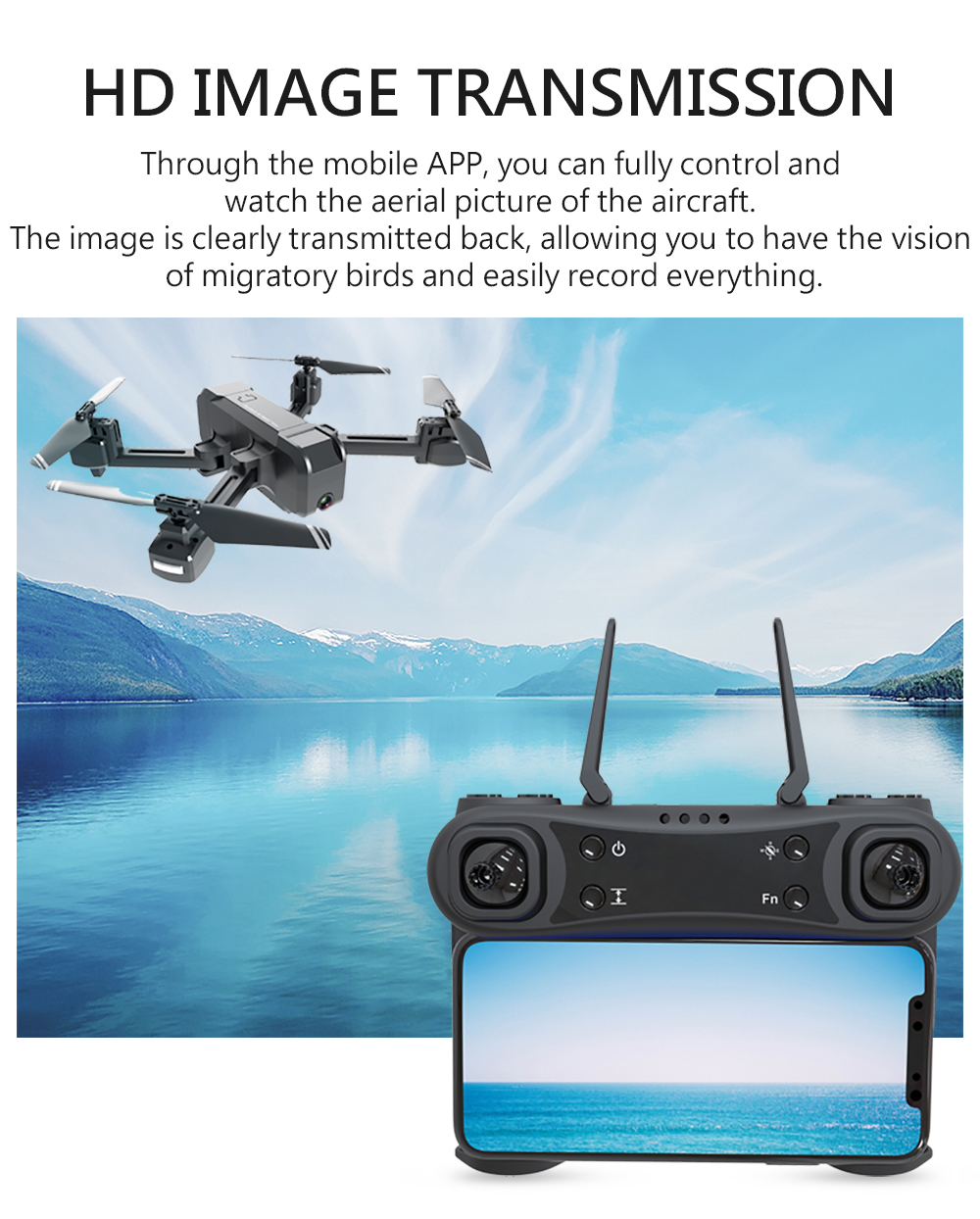 KF607 Quadcopter Optical Flow Pressure Altitude Hold WiFi Wide-angle Electric Adjustment Camera