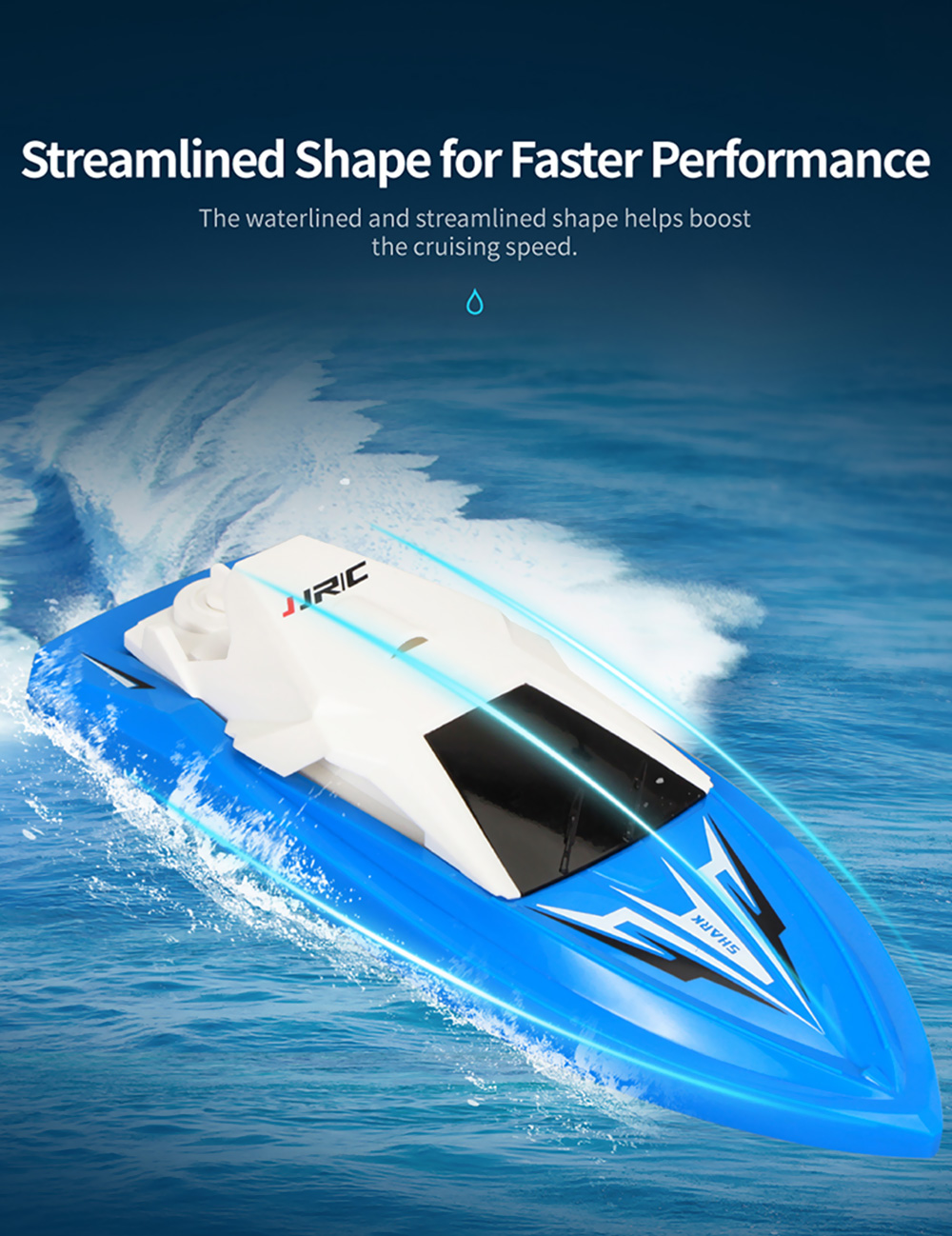 JJRC S5 1:47 2.4G Ultra-long Endurance Remote Control Racing Boat