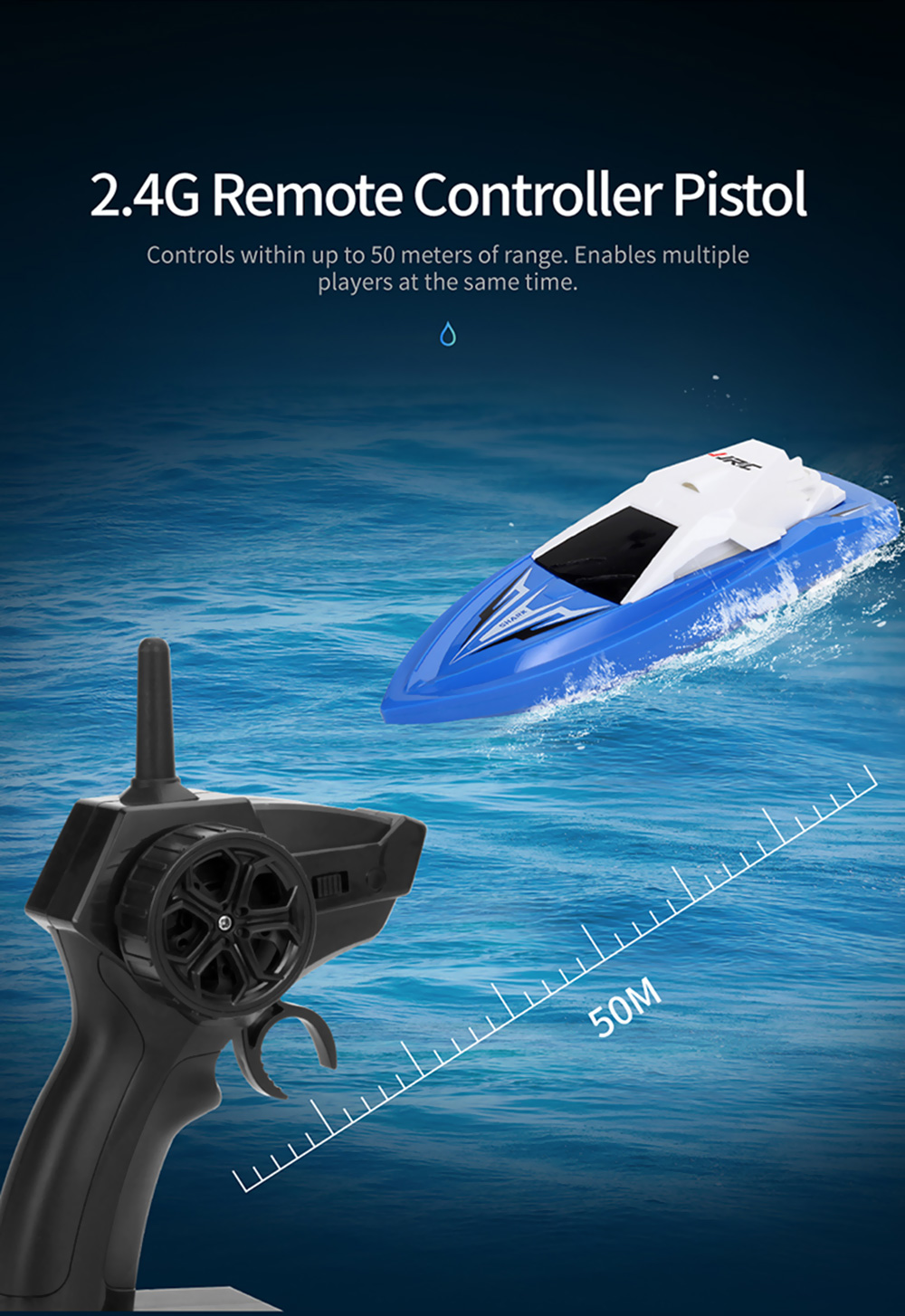 JJRC S5 1:47 2.4G Ultra-long Endurance Remote Control Racing Boat