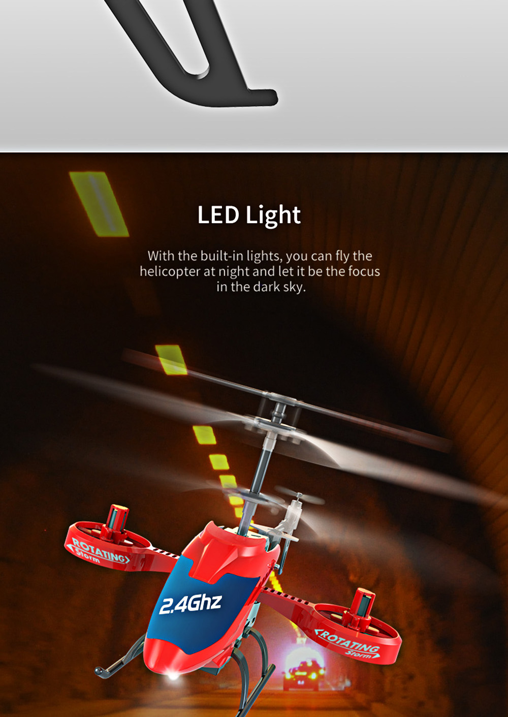 JJRC JX02 2.4G 4CH RC Helicopter Altitude Hold / Side Propellers / Light Control JJRC JX02 2.4G 4CH RC Helicopter Altitude Hold / Side Propellers / Light Control