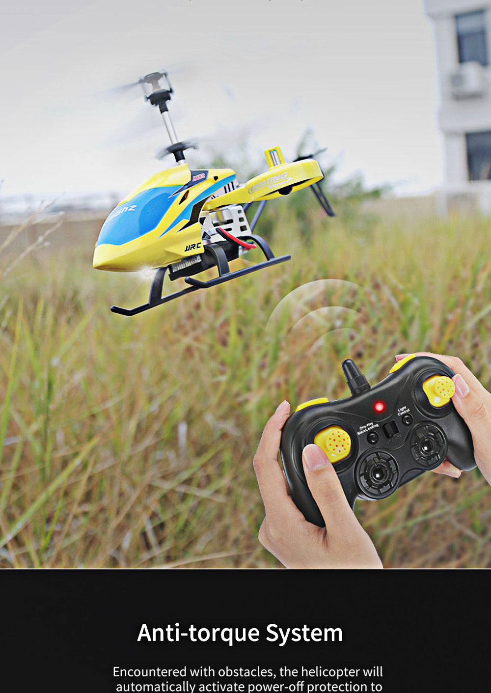 JJRC JX02 2.4G 4CH RC Helicopter Altitude Hold / Side Propellers / Light Control JJRC JX02 2.4G 4CH RC Helicopter Altitude Hold / Side Propellers / Light Control
