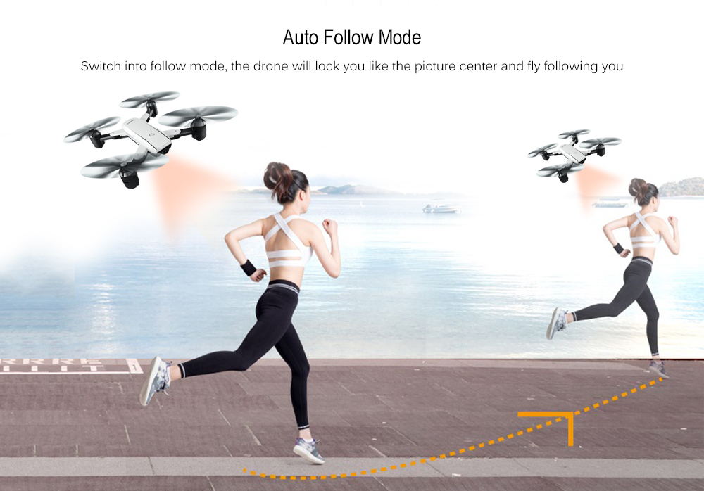 ZD5 Dual Camera 1080P Folding FPV RC Drone - RTF WiFi FPV Optical Flow Positioning One Key Return / Takeoff / Landing UAV