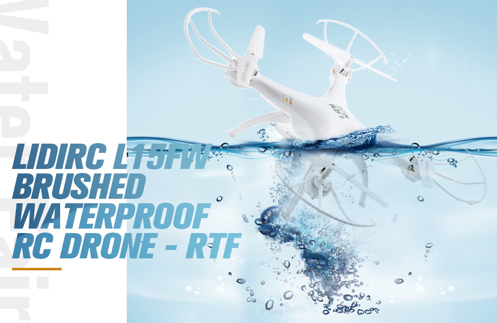 LiDiRC L15FW WiFi FPV 2.4GHz 4CH 6 Axis Gyro Waterproof Brushed RC Quadcopter