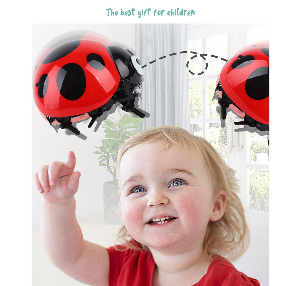 D02 2.4Hz Wireless Ladybug Touch Remote Control Toy for Kids