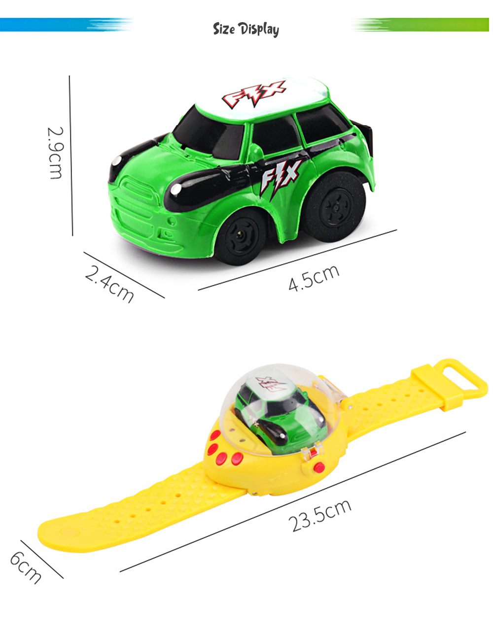 Mini 2.4G Gravity Induction Watch Remote Control Racing Car