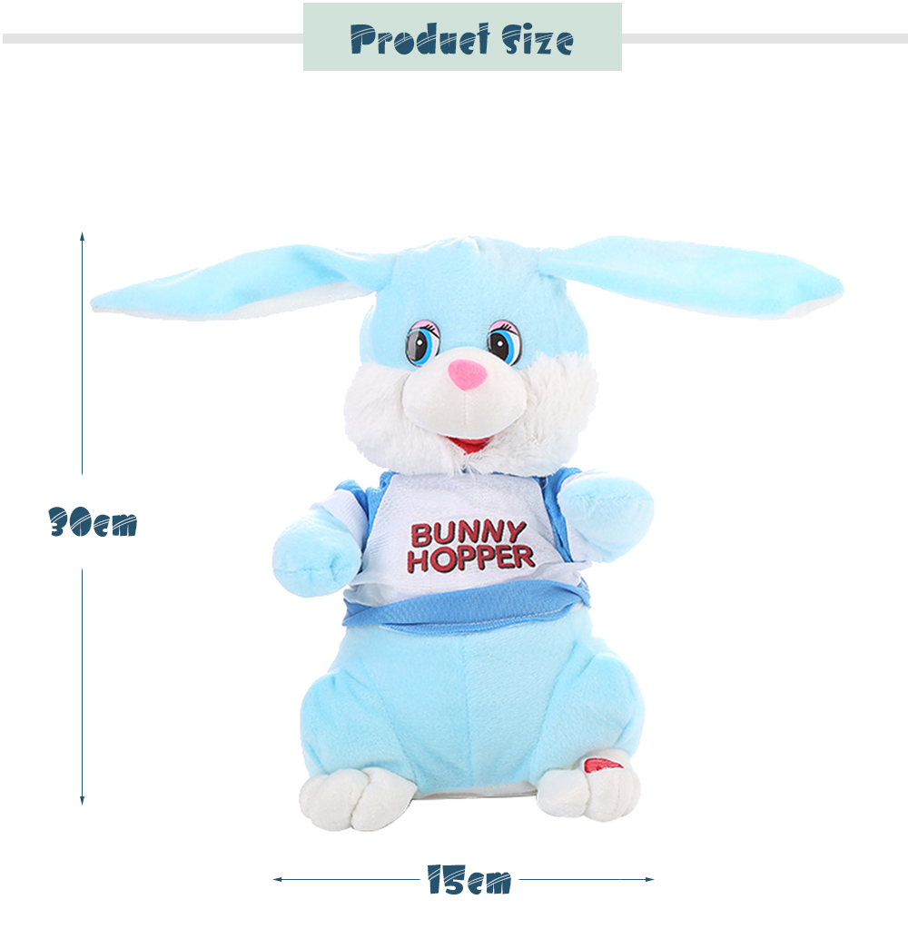 Electronic Music Bunny Plush Toy Kids Lullaby Animated Musical Dancing Rabbit Boy Girl Gift