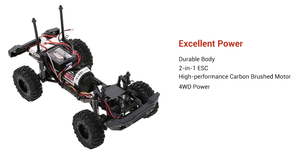 RGT 136240 1/24 2.4G 4WD RC Car RTR 15km/h Maximum Speed / 2-in-1 ESC / High-performance Carbon Brushed Motor RGT 136240 1/24 2.4G 4WD RC Car RTR 15km/h Maximum Speed / 2-in-1 ESC / High-performance Carbon Brushed Motor