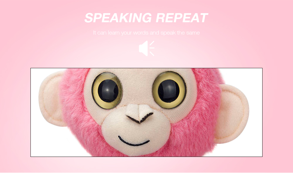 Stuffed Plush Toy Electric Monkey Talk Repeat Speak Record Body Swing Doll Stuffed Plush Toy Electric Monkey Talk Repeat Speak Record Body Swing Doll
