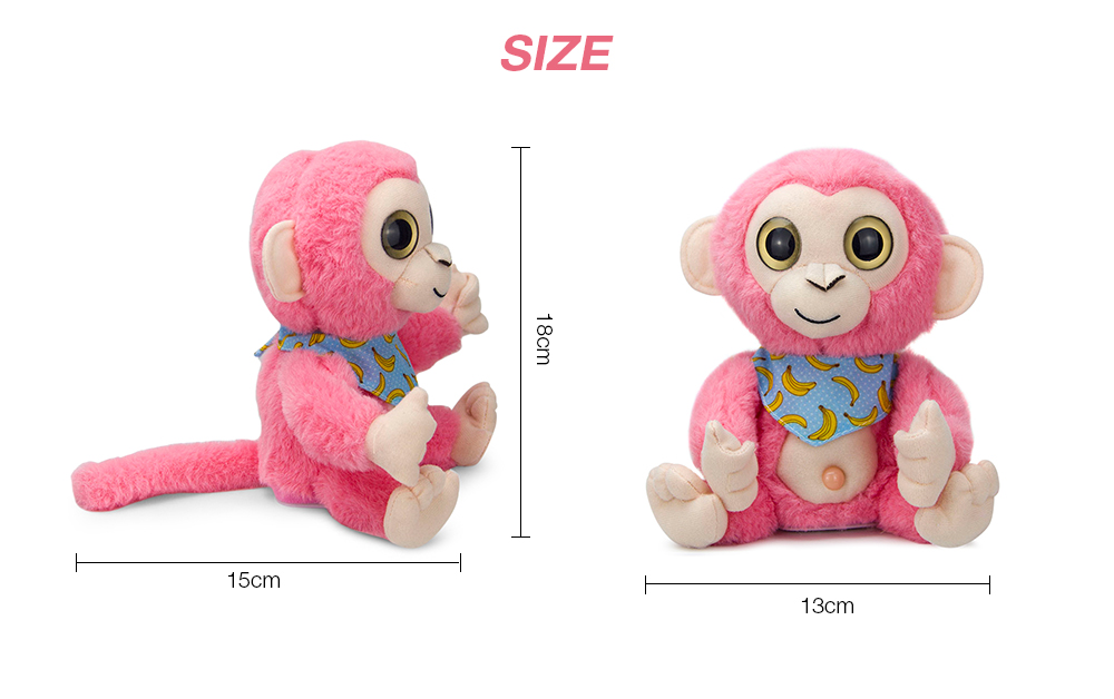 Stuffed Plush Toy Electric Monkey Talk Repeat Speak Record Body Swing Doll Stuffed Plush Toy Electric Monkey Talk Repeat Speak Record Body Swing Doll