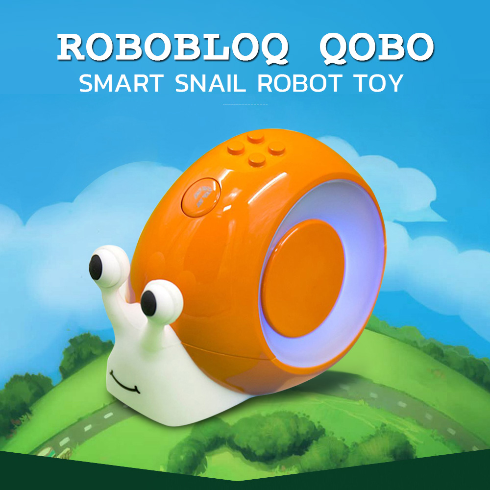 Robobloq QOBO Smart Snail RC Robot Toy for Steam Programmable Education Robobloq QOBO Smart Snail RC Robot Toy for Steam Programmable Education